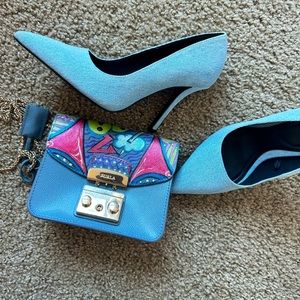 Leather handbag, almost new